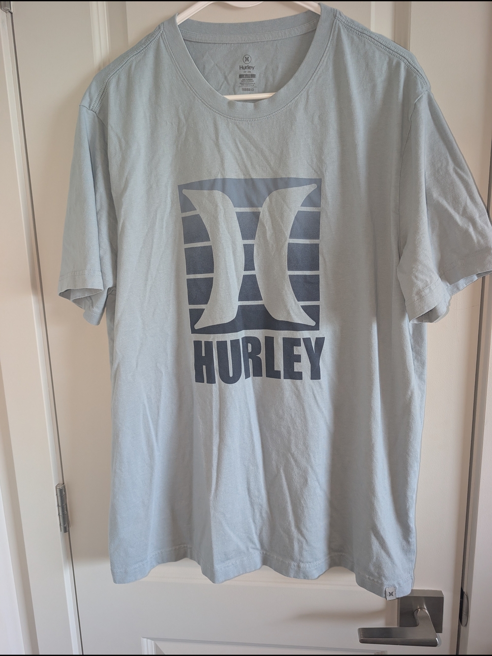 Hurley Light Blue Graphic Logo T-Shirt